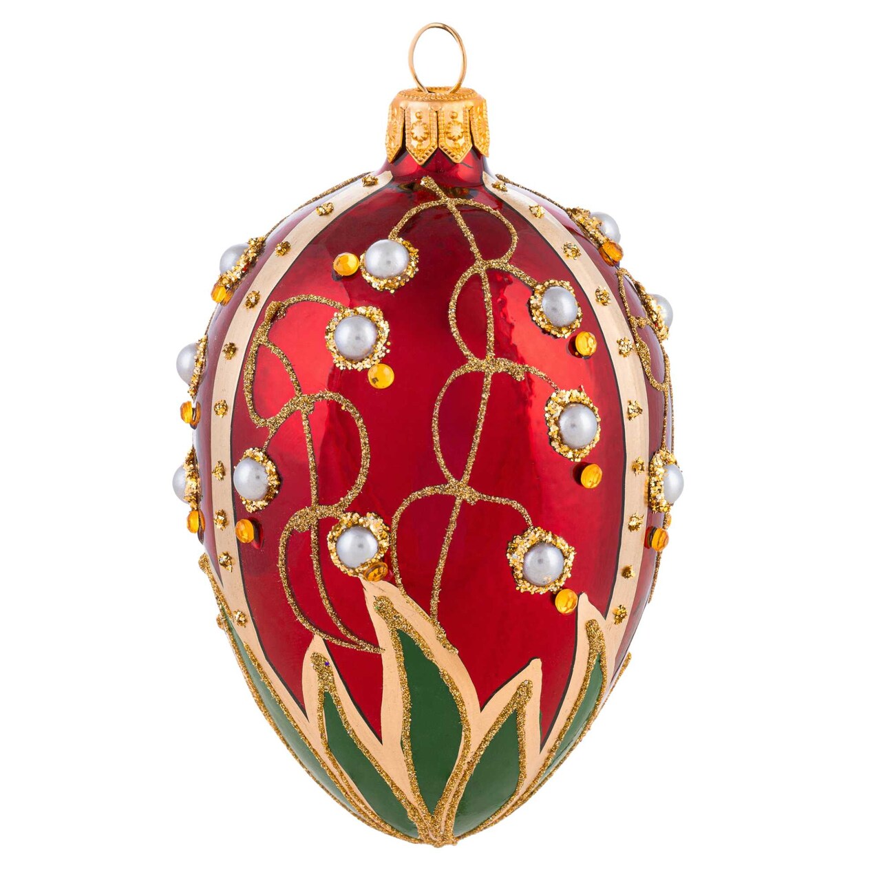 Miss Christmas 4.5 Inch Small Lily Of The Valley In Red Christmas Tree Ornament , Christmas, Holidays, Celebrations